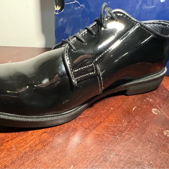 NWB Bates Men Patent leather Dress Cadet formalwear size 9.5E wide width - Picture 7 of 13
